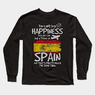 Funny Spain Lovely Sweet Spain Gift For Spanish Long Sleeve T-Shirt